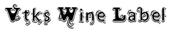 Vtks Wine Label fuente
