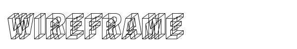 Wireframe font preview