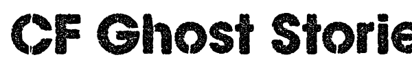 CF Ghost Stories font preview