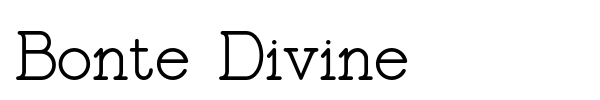 Bonte Divine font preview