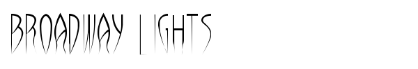 Broadway Lights font preview
