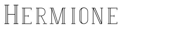 Hermione font preview