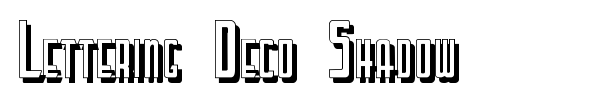 Lettering Deco Shadow font preview