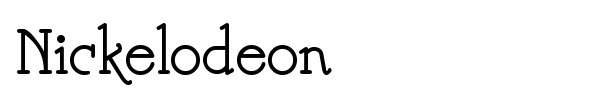 Nickelodeon font preview