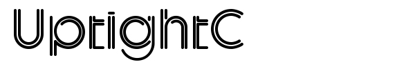 UptightC font preview