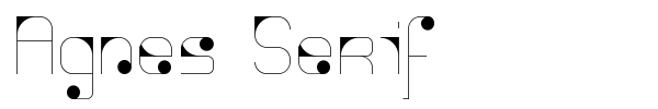 Agnes Serif font preview