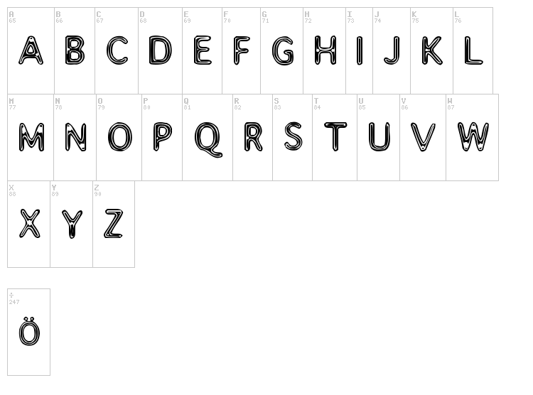 Assimilate font map