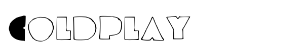 Coldplay font preview