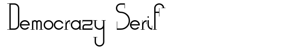 Democrazy Serif fuente