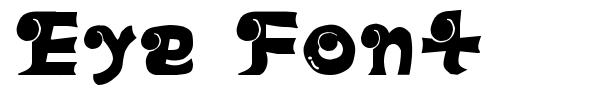 Eye Font fuente