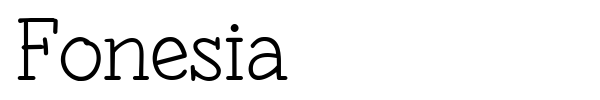 Fonesia font preview