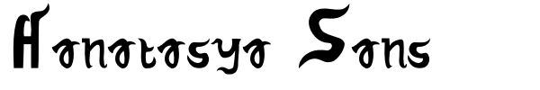 Hanatasya Sans fuente