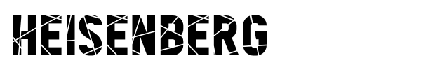 Heisenberg font preview