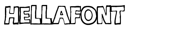 hellafont font preview