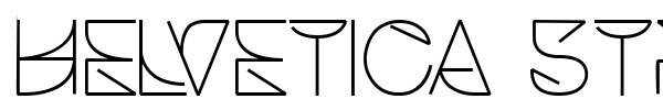 Helvetica Struggle font preview