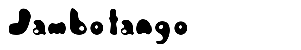 Jambotango font preview