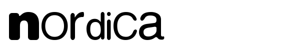 Nordica font preview