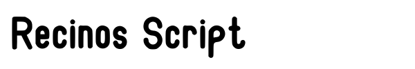 Recinos Script font preview