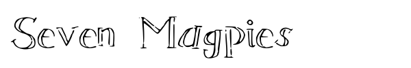 Seven Magpies font preview
