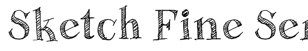 Sketch Fine Serif fuente
