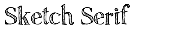 Sketch Serif fuente