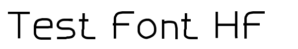 Test Font HF font preview