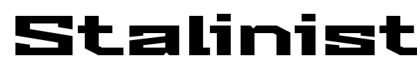 Stalinist One font preview