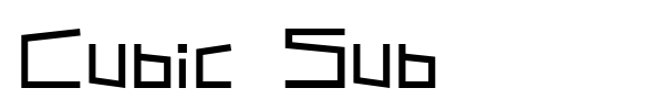 Cubic Sub fuente