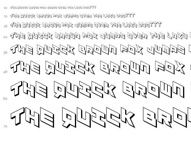 Yay Usa font waterfall