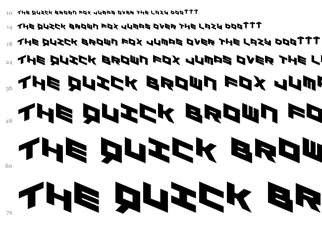 Yay Usa font waterfall