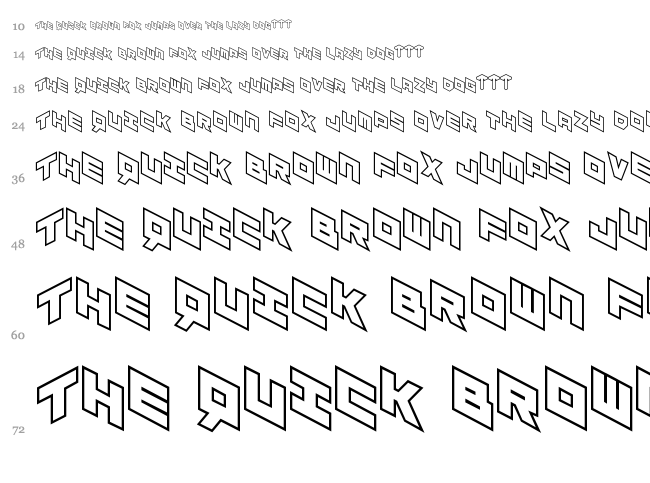 Yay Usa font waterfall