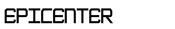 Epicenter font preview