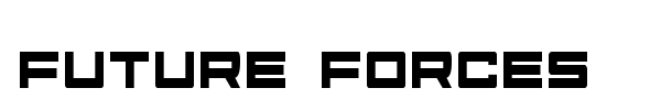 Future Forces font preview