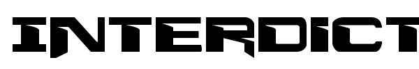 Interdiction font preview