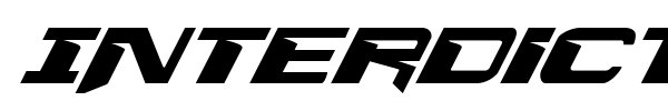 Interdiction font preview