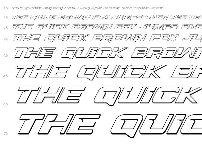 Interdiction font waterfall