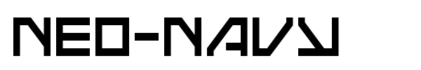 Neo-Navy font preview