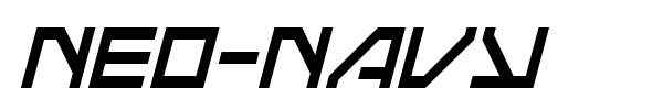 Neo-Navy font preview