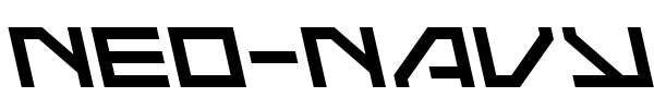 Neo-Navy font preview
