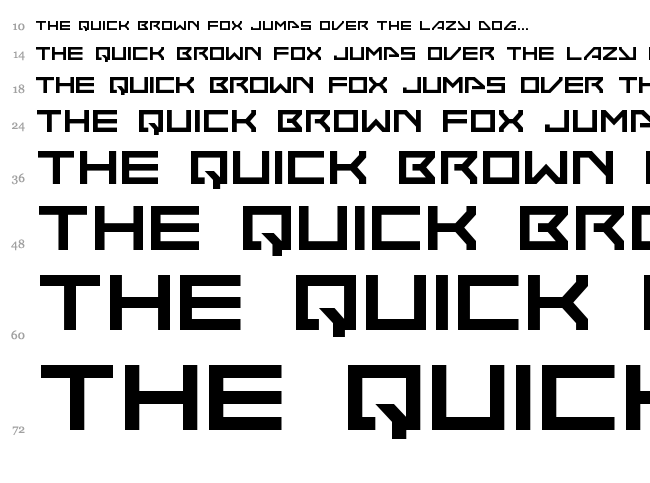 Neo-Navy font waterfall