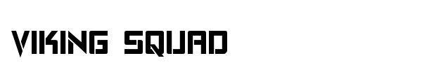 Viking Squad font preview
