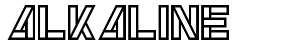 Alkaline font preview