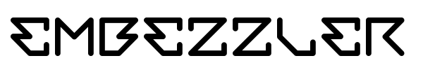 Embezzler font preview