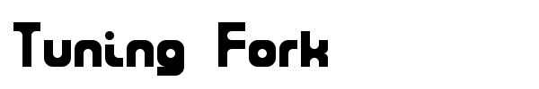 Tuning Fork font preview
