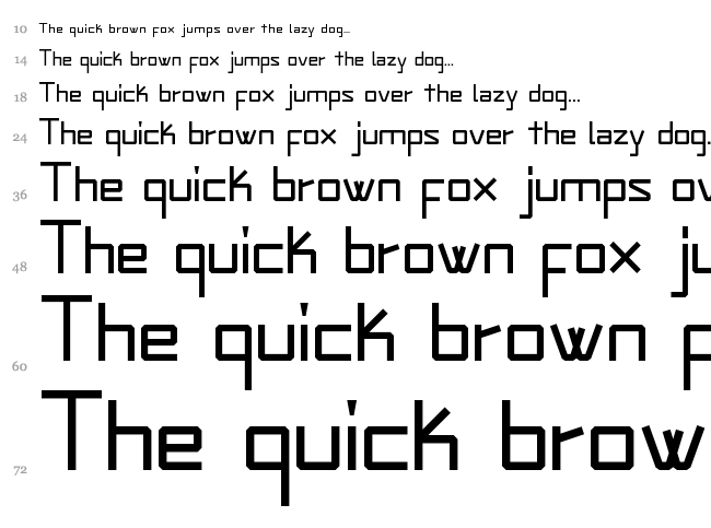 Zeoruz font waterfall