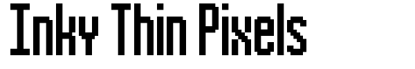 Inky Thin Pixels fuente