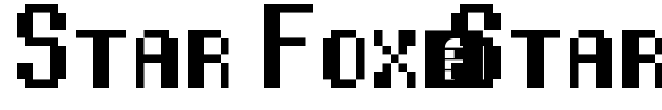 Star Fox/Starwing font preview