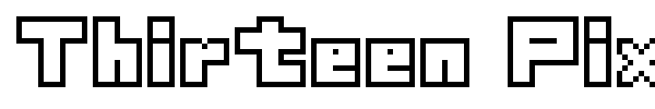 Thirteen Pixel Fonts fuente