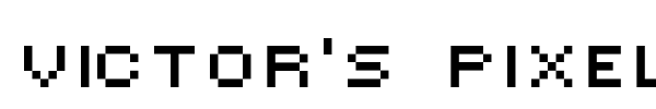 Victor's Pixel Font fuente