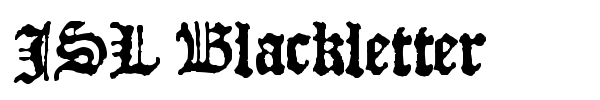 JSL Blackletter fuente